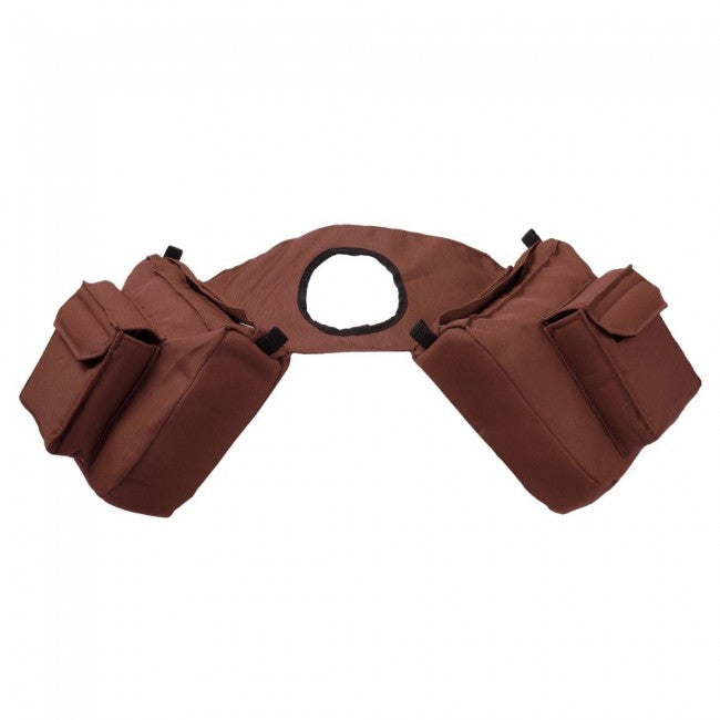 Insulated saddle horn outlet bags