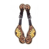 Rafter T Painted Sunflower Kid's and Adult's Spur Straps