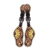 Rafter T Painted Sunflower Kid's and Adult's Spur Straps