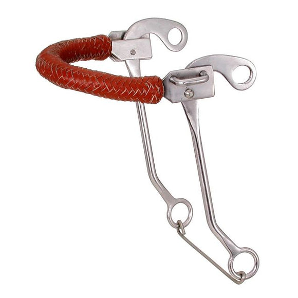 Tough1 Braided Leather Nose Hackamore (25111)