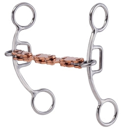 SS Mattie Gag Bit Cop Mo Sq Loops (255-313)