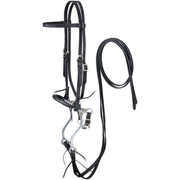 King Series Browband Bridle with Hackamore (42-3338)