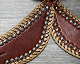 Spur Strap with Silver Dots and Spanish Lacing