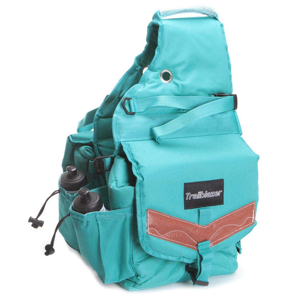 Deluxe Turquoise Poly Saddle Bag (248-680)