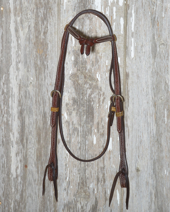 Bronco Billy's Headstall Tie Front Browband  (BBGL-TFTD)