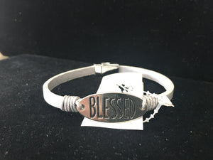 Silver "Blessed" Bracelet (IWB)